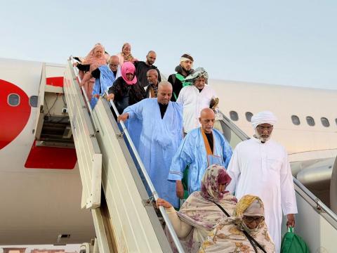 الفوج الأول من الحجاج الموريتانيين يعود إلى نواكشوط